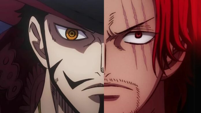 One Piece Shanks vs Mihawk