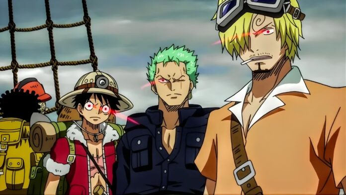Trio Luffy Zoro e Sanji