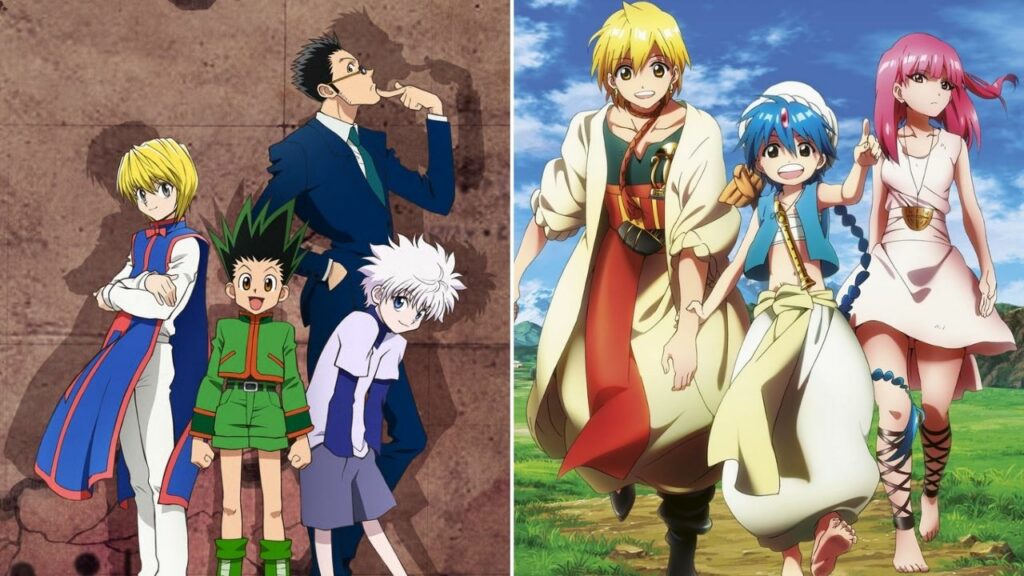 Hunter x Hunter e Magi: The Labyrinth of Magic