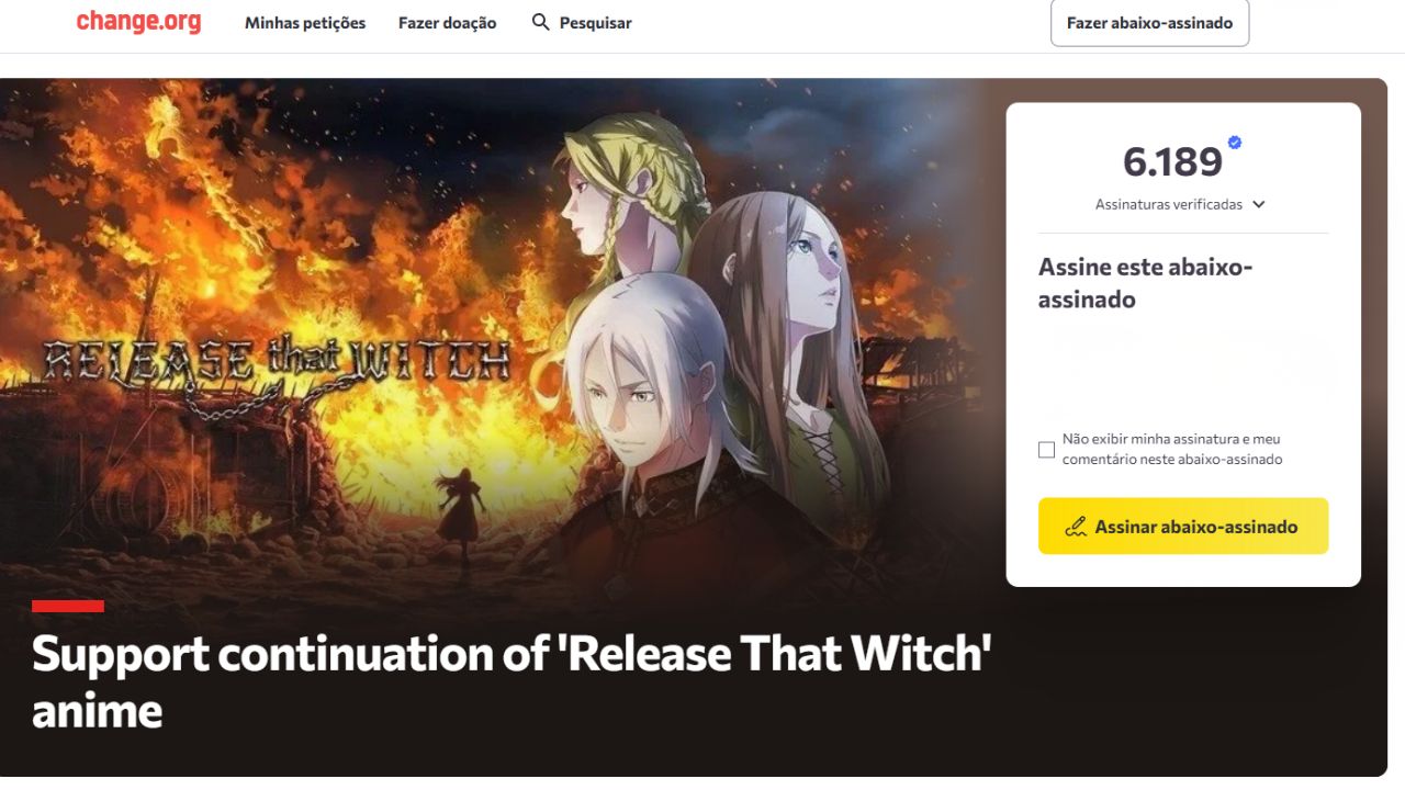 Release That Witch petição