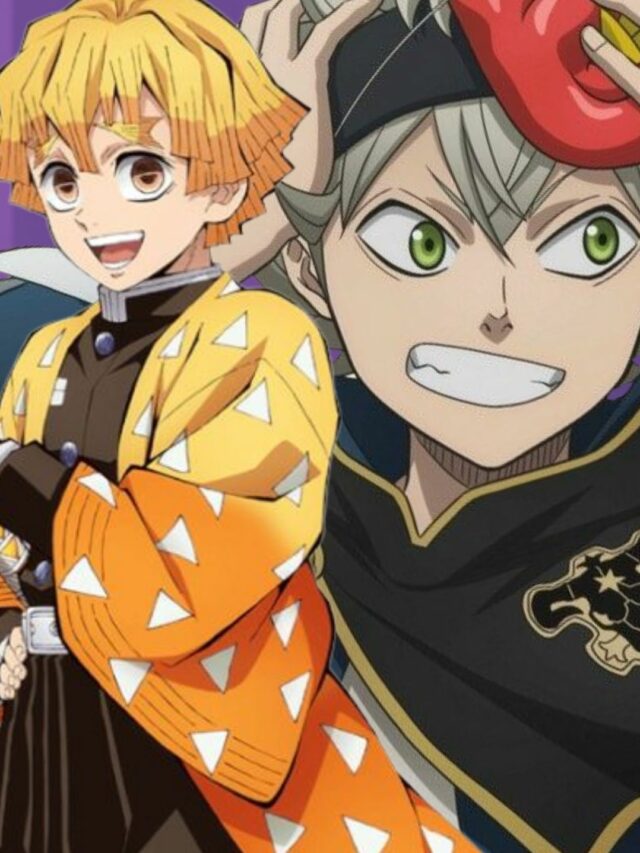 Personagens agitados de animes