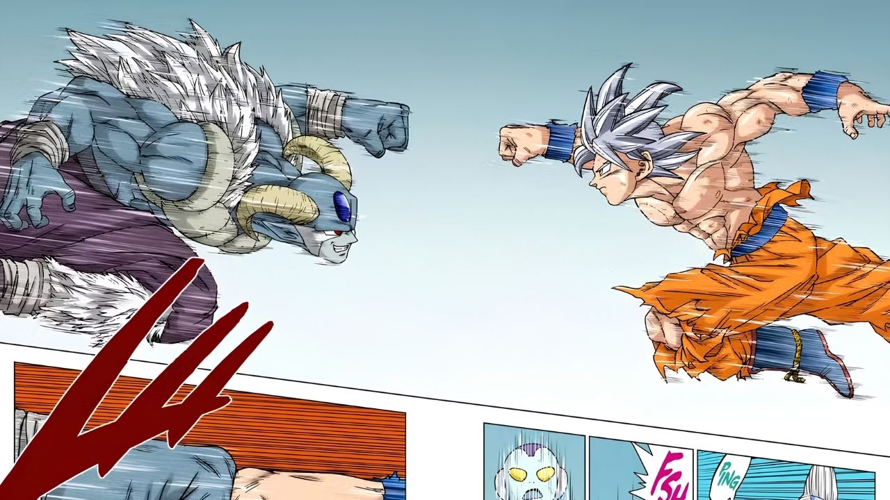 A luta entre Goku e Moro